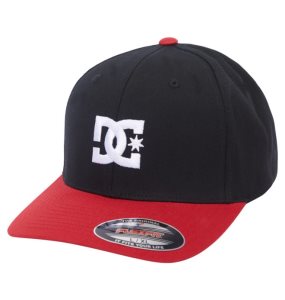 Klobuky DC Cap Star Flexfit Detske Čierne Červené | 273184JMU
