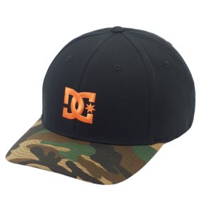 Klobuky DC Cap Star Seasonal Flexfit Panske Čierne Oranžové | 136270RHO
