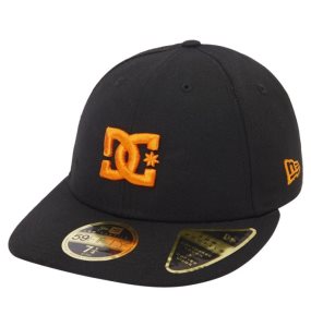 Klobuky DC Lo Pro New Era Fitted Panske Čierne Oranžové | 918765ZHO