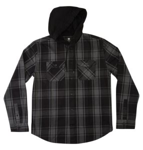 Kosele DC Ruckus Ed Long Sleeve S Kapucňou Panske Čierne Tmavo Siva | 076431TOB