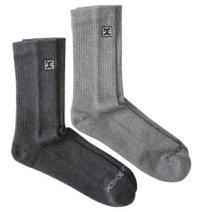 Ponozky DC 2-Pack Crew Panske Svetlo Siva | 247195LVU