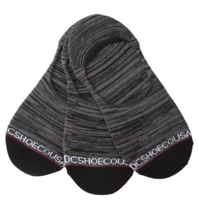 Ponozky DC Marled Liner 3-Pack No-Show Panske Čierne | 562897PKO