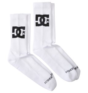 Ponozky DC Star 2-Pack Crew Panske Biele | 428975EUR