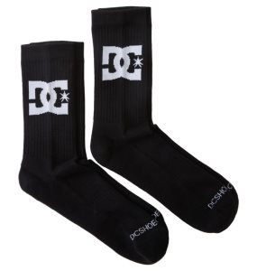 Ponozky DC Star 2-Pack Crew Panske Čierne | 485039MKQ