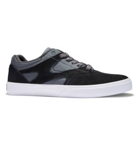 Skate Topanky DC Kalis Vulc Panske Čierne Siva Biele | 560182OWT
