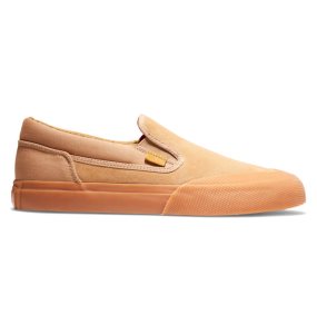 Skate Topanky DC Manual RT Slip On Panske Hnede | 695280XGD