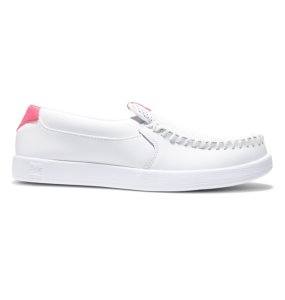 Slip On DC Villain Damske Biele Ruzove | 012485HTP