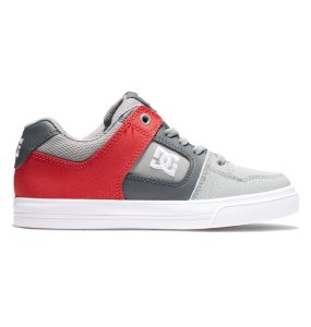 Snurovacie Topanky DC Pure Elastic Cipkovane Detske Siva Siva Biele | 790835GFJ