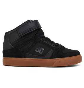 Snurovacie Topanky DC Pure High Elastic Cipkovane High Tops Detske Čierne | 520634JZO