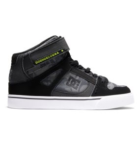 Snurovacie Topanky DC Pure High Elastic Cipkovane High Tops Detske Čierne | 635208UZX