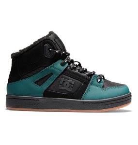 Snurovacie Topanky DC Pure Winterized Detske Tmavo Zelene | 160857TLI