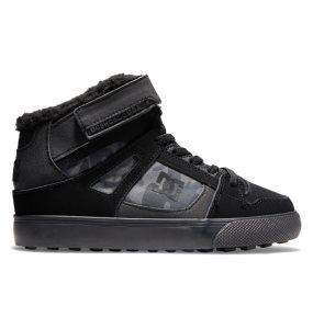 Snurovacie Topanky DC Pure Winterized Detske Čierne | 365410YZW
