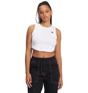 Tricko DC Crop Tank Top Damske Biele | 936842LKT
