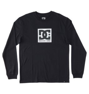 Tricko DC Square Star Long Sleeve Panske Čierne | 650792QYI