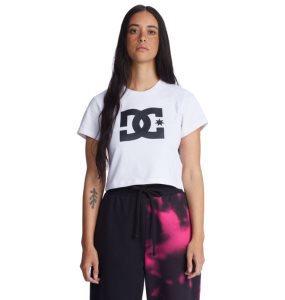 Tricko DC Star Cropped Damske Biele | 421763HRV