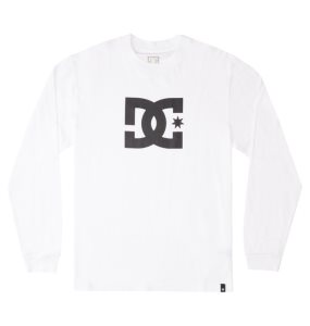 Tricko DC Star Long Sleeve Panske Biele | 950618CEB