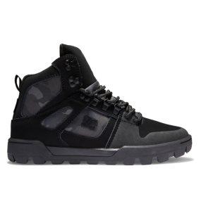 Zimne Cizmy DC Pure High Tops Nepremokave Panske Čierne Siva | 051627DOS
