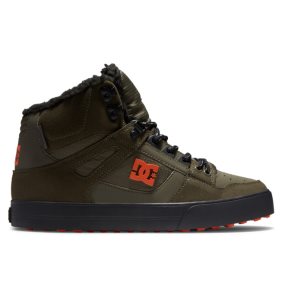 Zimne Cizmy DC Pure High Tops Panske Olivovo Zelená Oranžové | 162758UKB